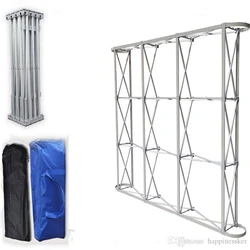 Aluminum Flower Wall Folding Stand Frame for Wedding Backdrops Straight Banner Exhibition Display Stand Trade Advertising Show