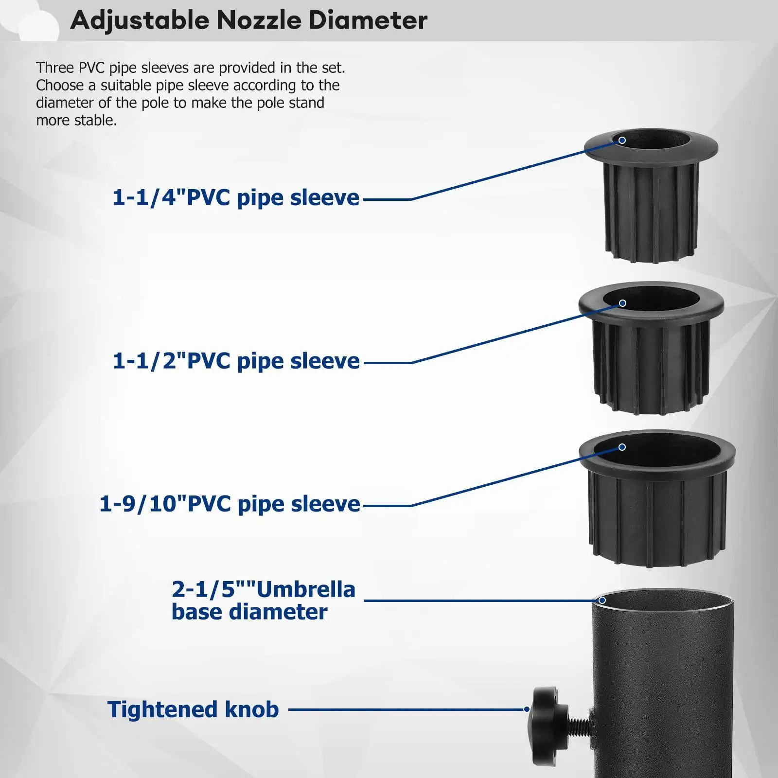 

Трубчатый держатель для зонтов с тремя отверстиями для зонтов-табуретов, кольцевой фиксатор, кронштейн для зонтов для причалов, пляжей, газонов, понтонов, балконов