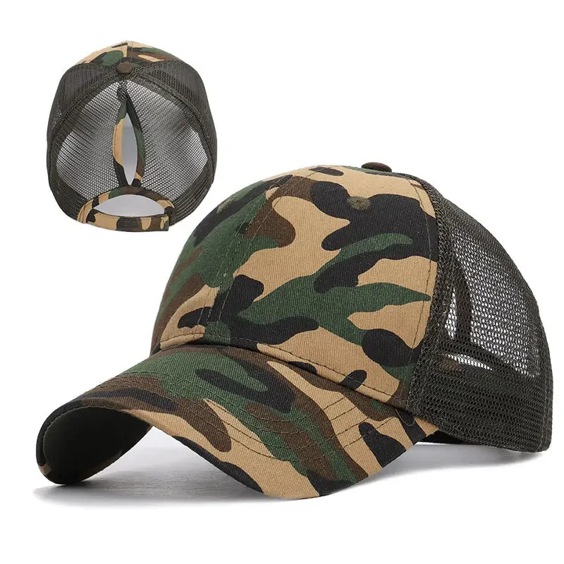 قبعة بيسبول ذيل حصان للنساء ، قبعة شبكية Snapback ، موضة نسائية ، قبعات هيب هوب ، قابلة للتعديل ، في الهواء الطلق ، العظام ، الصيف ، 2020