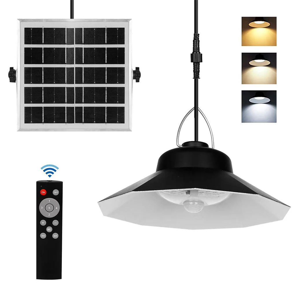 

Solar Pendant Light With Remote Control For Indoor Home Solar Barn Lights For Outside Light Lamp