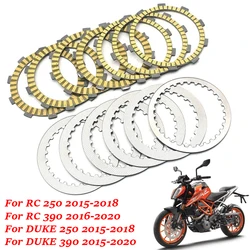 Motorcycle Clutch Friction Plates Kit With Steel Plates Clutch Frictions For KTM Duke250 RC250 2015-2018 Duke390 RC390 2016-2020