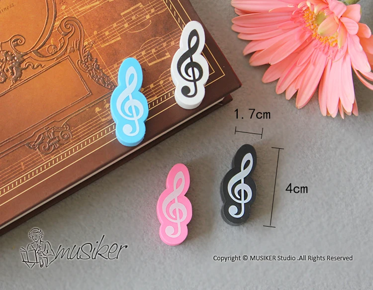 Musical Notes Pencil Erasers For Kids Clef Eraser Student Prizes Music Stationery Gifts Daily School Supplies Cute Eraser Rubber