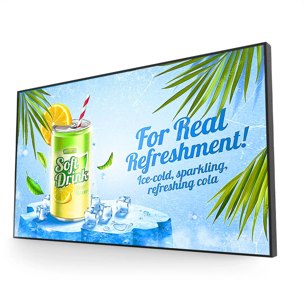 full high definition WiFi wall mounted commercial advertising display retail menu board