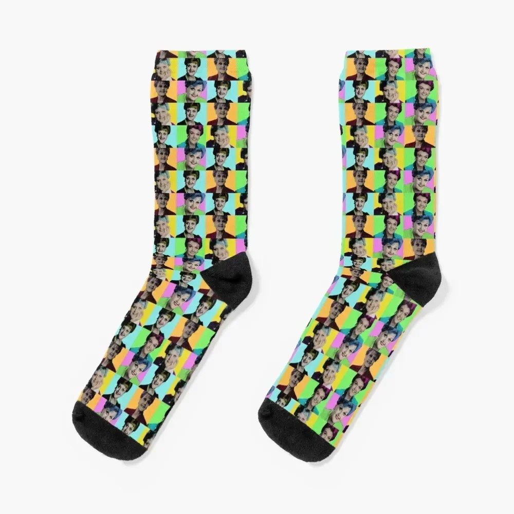 

Jessica Fletcher (Pop Art) MURDER, SHE WROTE Socks funny gifts kids Socks Woman Men's