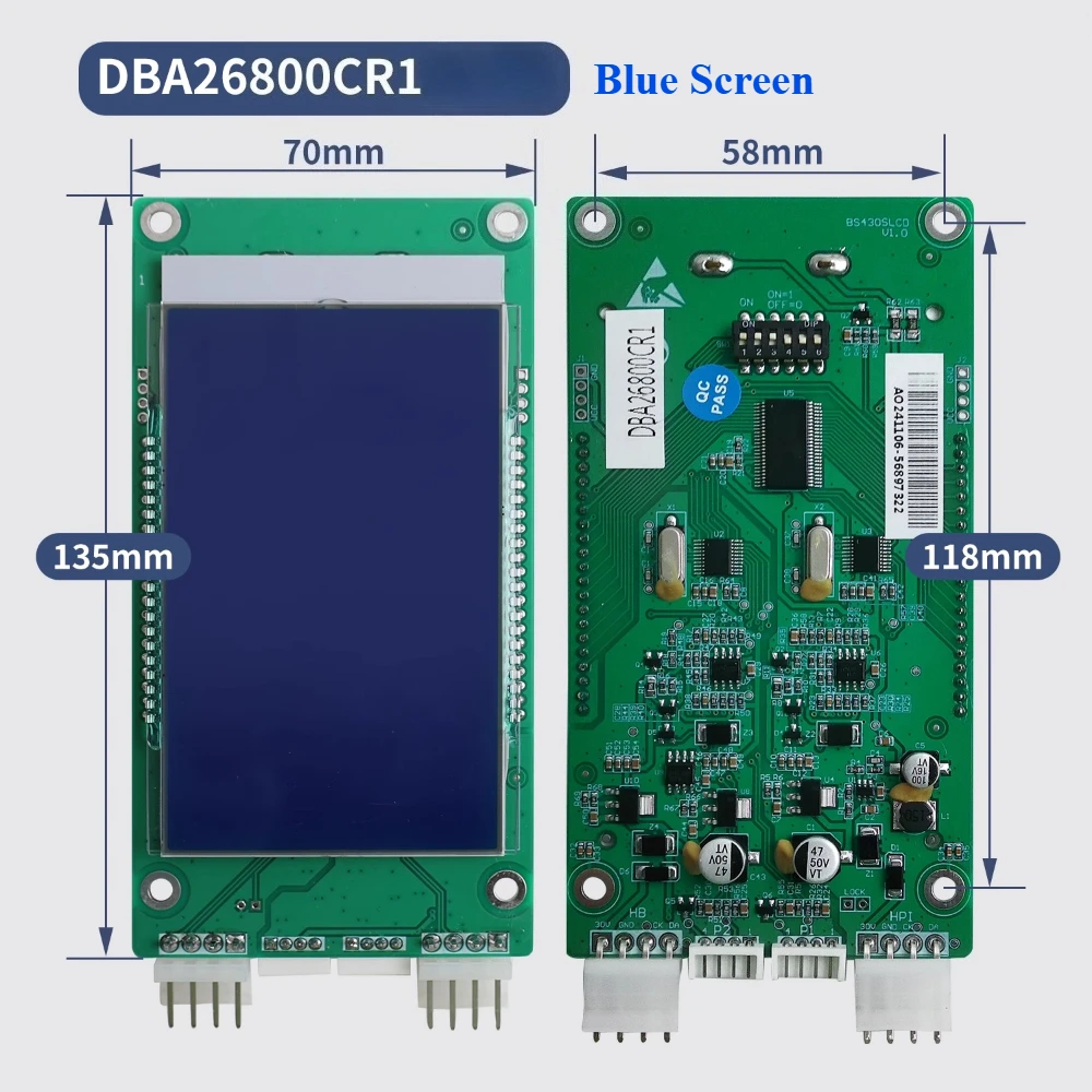 Placa de chamada externa com display LCD de elevador DBA DAA26800AS1 AS2/CR1/CR3 adequada para Tianjin Otis DBA26800CR1 DBA26800CR3 Universal