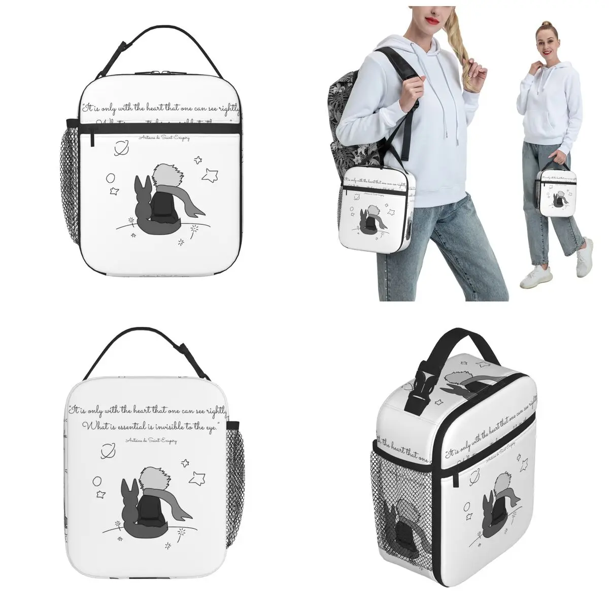 Insulated Lunch Box The Little Prince Merch childhood memory Food Box Y2K Thermal Cooler Lunch Box For Office