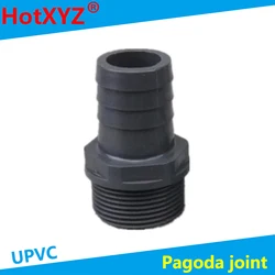 Pagoda Connector Hi-quality Soft Water Pipe Connector UPVC Fittings Irrigation Hose Parts 1 Pcs