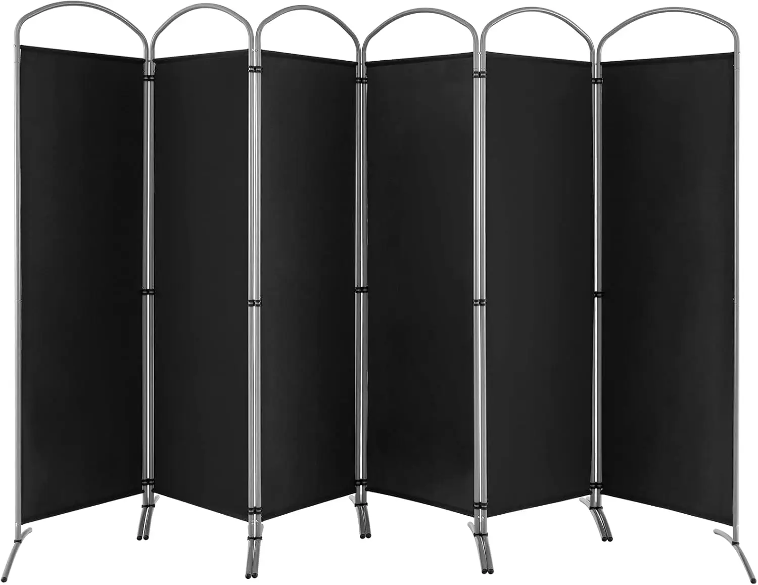 

6 Panel Folding Privacy Screen, 6.2Ft Tall Room Divider, Freestanding Fabric Screen Divider, Portable Porch Sh ing Part