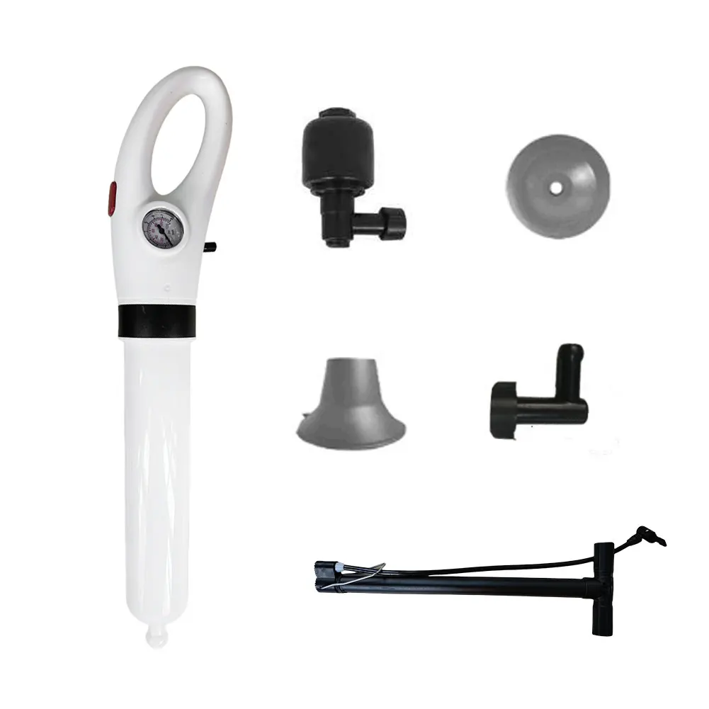 

Drain Clog Remover Tool Manual Powerful Pneumatic Dredge Equipment Sink Plunger for Toilet Floor Drain Sewer Pipe Kitchen Sink