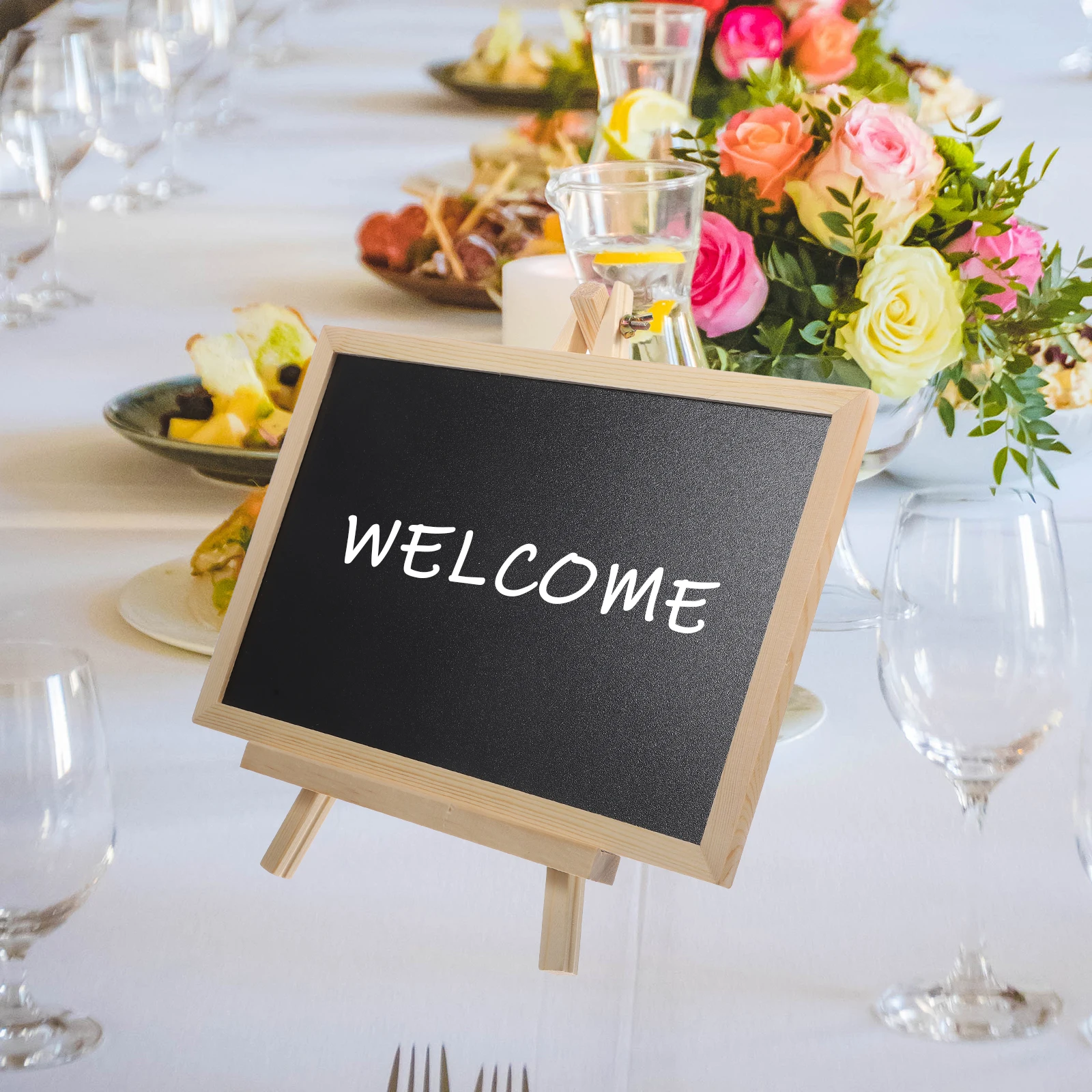 

Wooden Mini Chalk Board Kids Blackboard Erasable Small Blackboard for Writing Drawing Memo Board Mini Chalkboard