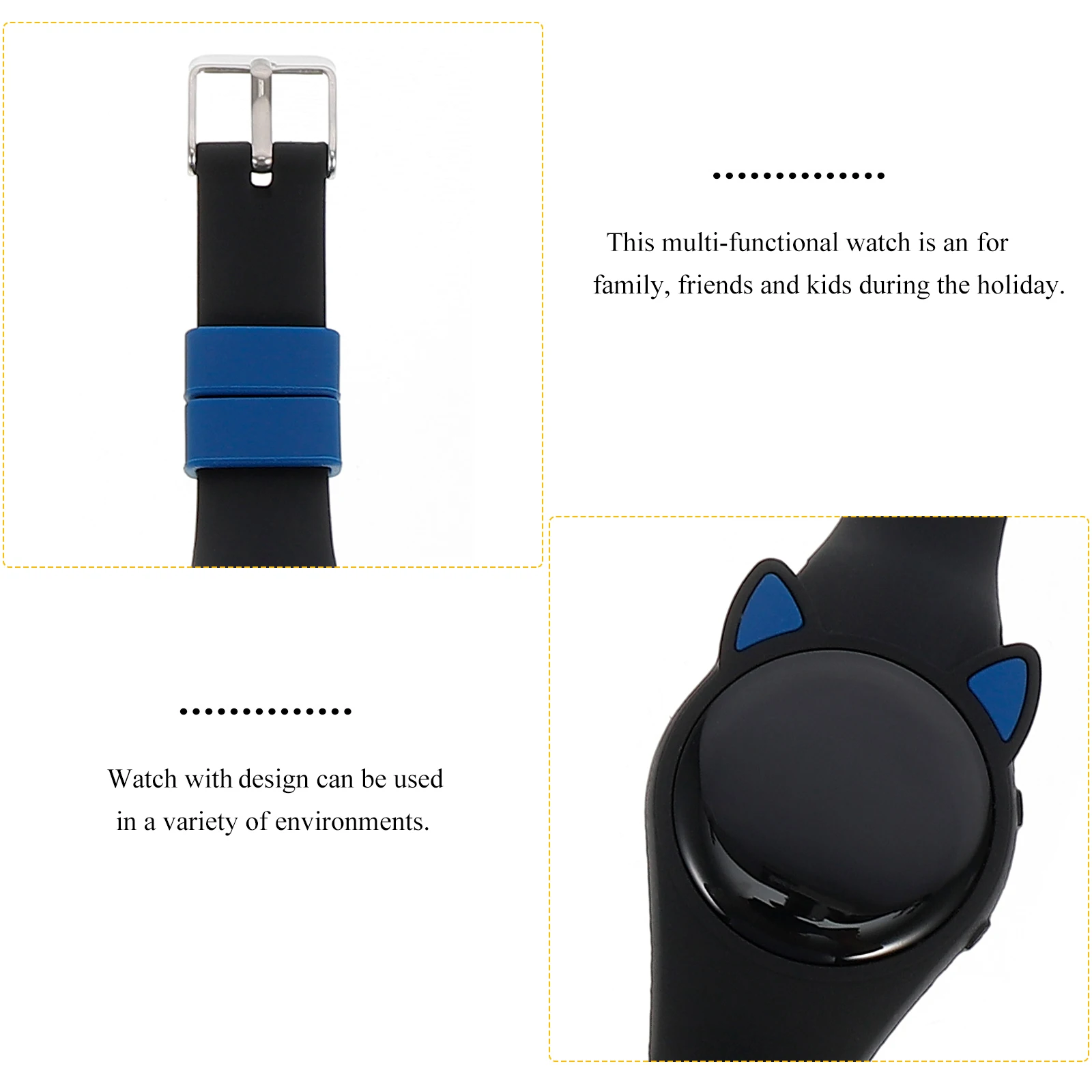 Student Waterproof Watch Kids Digital Adjustable Luminous Night Time Reading Watches Children Gifts Mini Collectibles