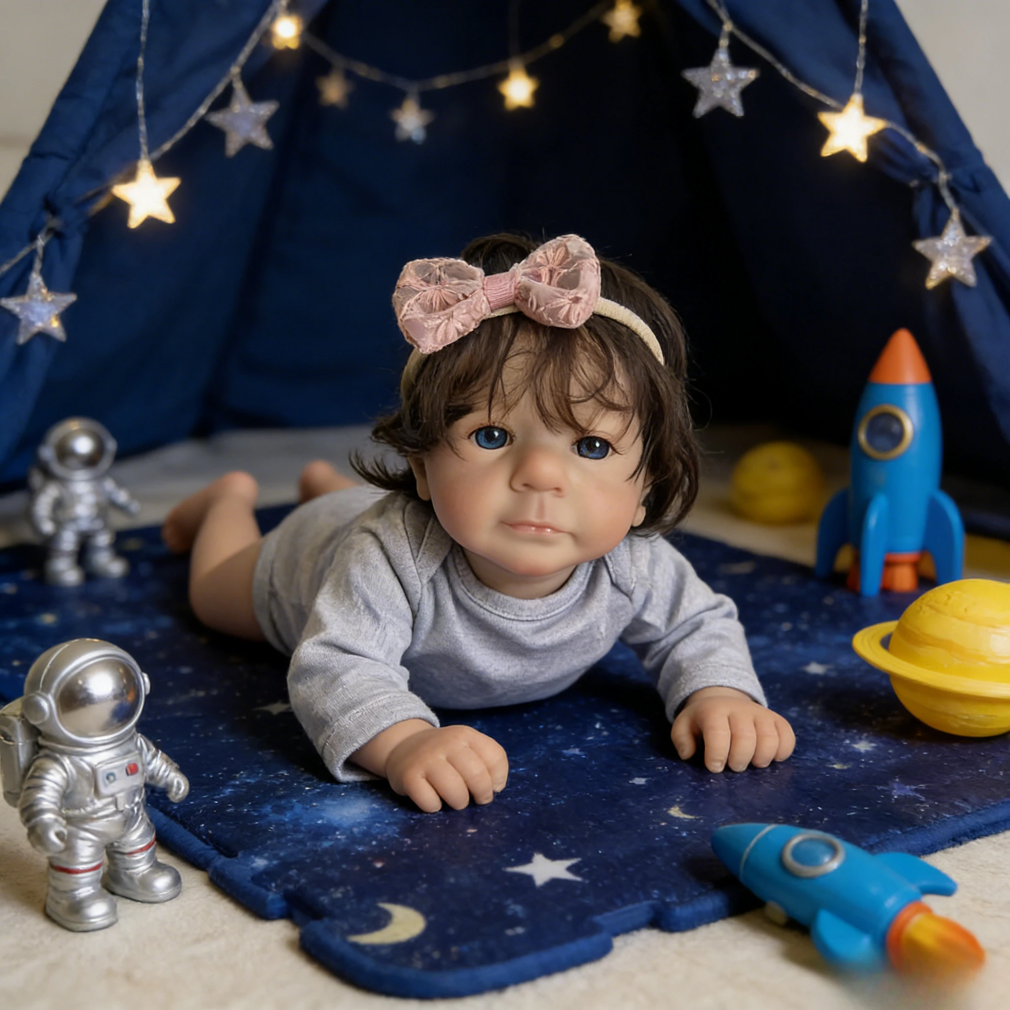 45cm Lifelike Felicia Reborn Doll - Touch Soft Cloth Body & Hand-Rooted Hair