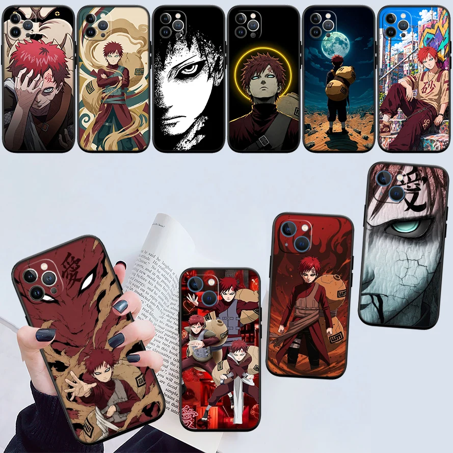 PU29 Naruto Gaara Phone Case for Samsung Galaxy S20 S21 S22 Ultra FE Plus A21S A22 A24 A25 A26 A30 A30S A31