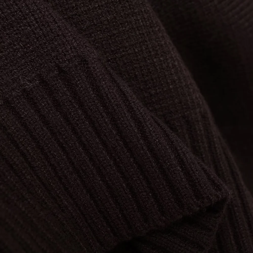 2025 Musim Gugur Fashion Wanita Baru Gaya Milan Cerdas Prancis Mantel Pendek Terbuka Rajut Berkancing Ganda