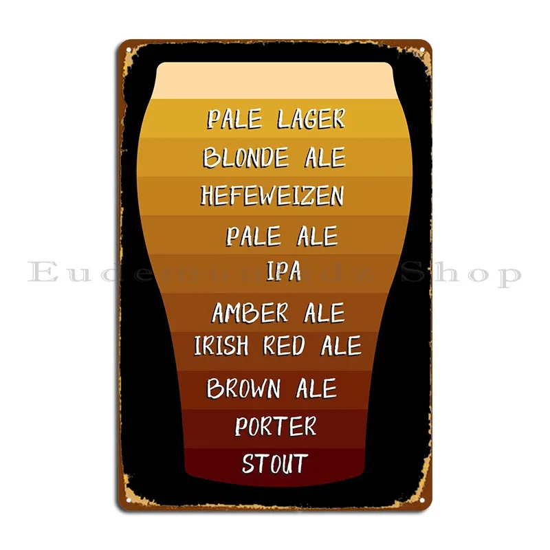 Craft Beer Beer Brewer Metal Sign Bar Funny Wall Plaque Vintage Tin Sign Poster