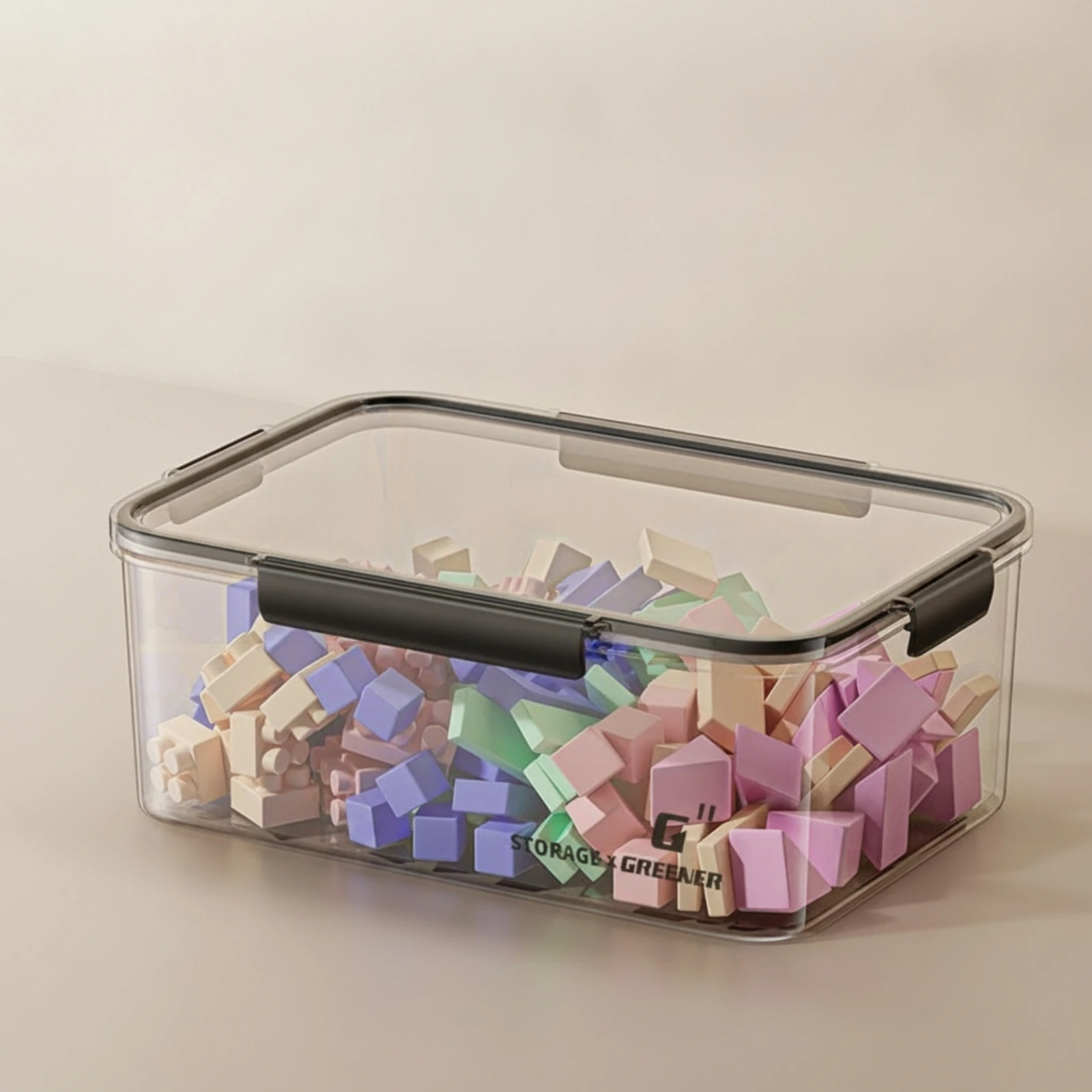Storage Box with Latch Airtight Storage Box with Lid Camera Case with Seal Stackable Organizer Bin Heavy-Duty for Photographers