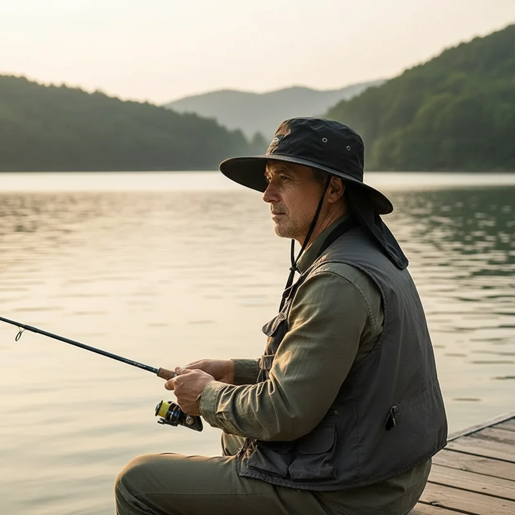 넓은 챙이 있는 버킷햇, 목 플랩 포함, 방수 및 속건 - Camping Outdoor Quick Drying Sun Neck Protection Cap Hat 리뷰 및 가격