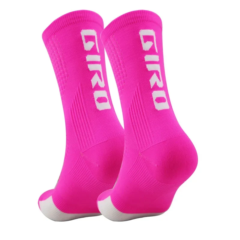 Calcetines de ciclismo para hombre y mujer, medias transpirables de alta calidad para bicicleta de carretera, deportes al aire libre, carreras, 1 par