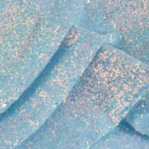3mm paljettnättyg bröllopsdekoration skytte bakgrund klänning scenkläder material för DIY sömnad tyg per meter 6 best sales stretchigt paljetttyg - №4