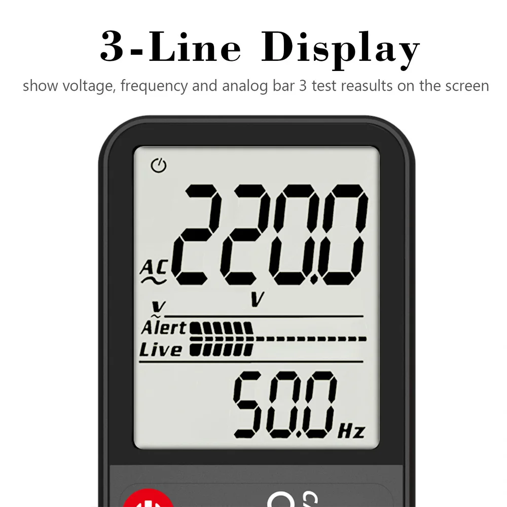 NEW ADMS7 3.5 Inch LCD Display Digital Multimeters 6000 Digits AC/DC Voltage Resistance Frequency Auto Range Multi Tester Meter