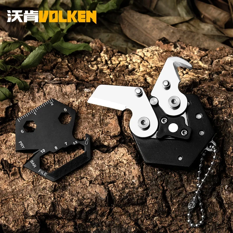 Creative tools 2.0 upgraded coin knife multifunctional outdoor mini folding knife EDC portable gadget hiking accessories