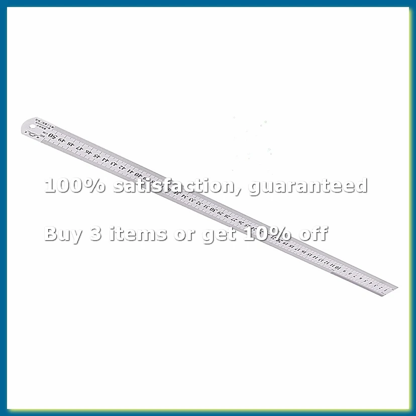 Groove Right Stainless Steel Metric Ruler 50 cm Stainless Metric Ruler-DTB3