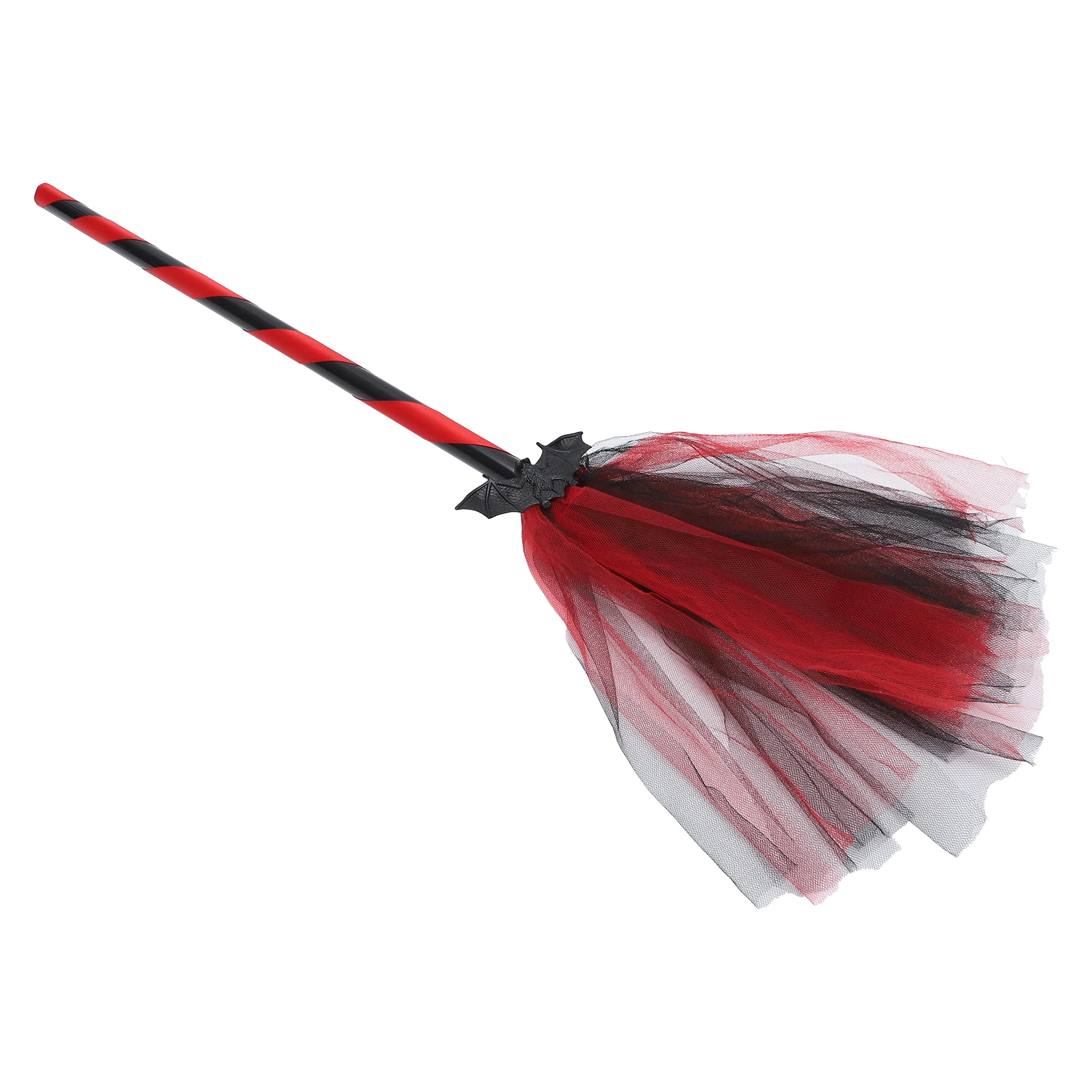 

1pc Prop Supplies Lightweight Portable Cosplay Decorative Bat Besom Halloween Broom Decor Bat Broom Props