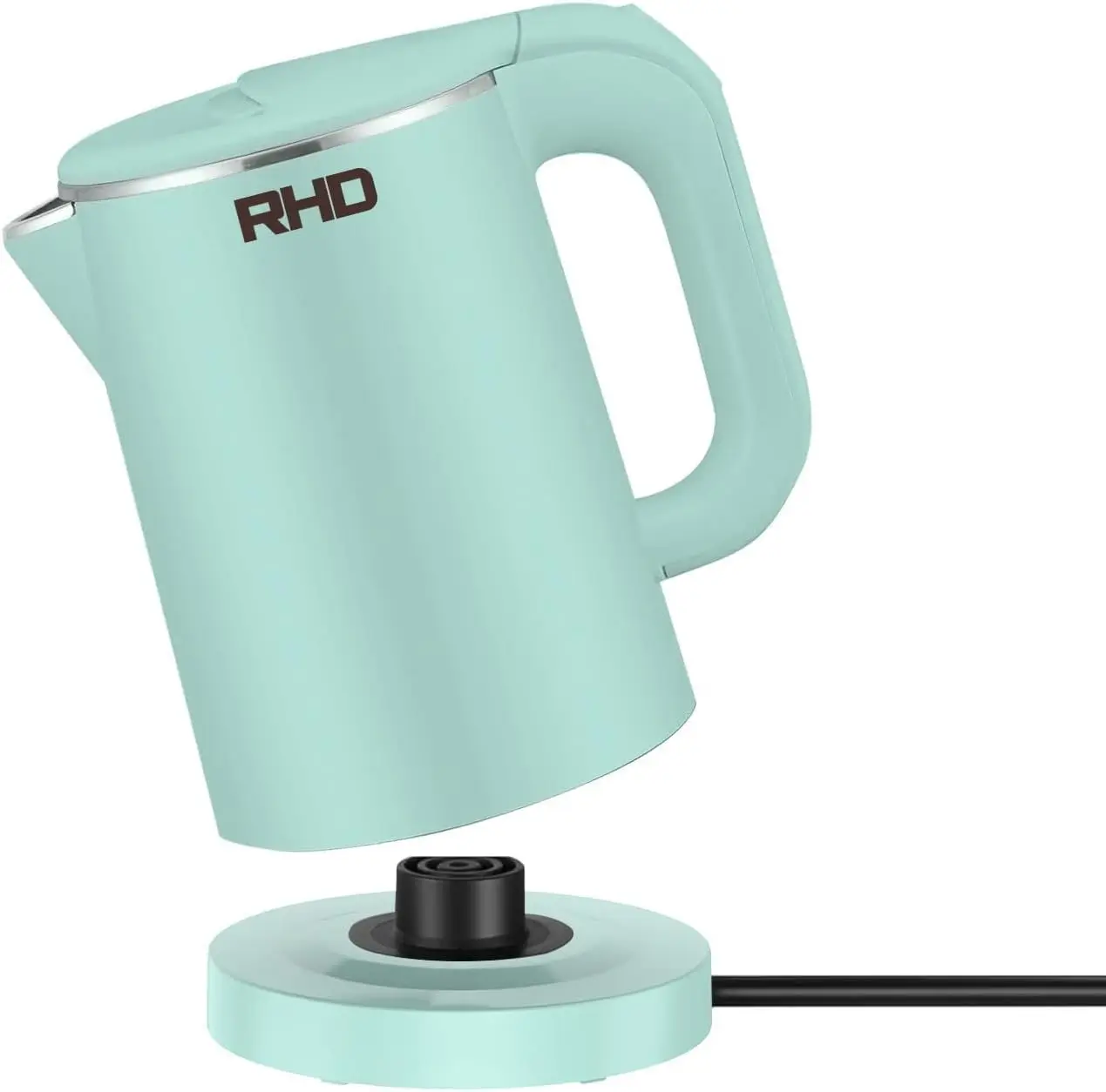 

0.8L Stainless Steel Travel Kettle, 1000W Fast Boil with Auto Shut-Off, Perfect for Coffee Tea Eggs