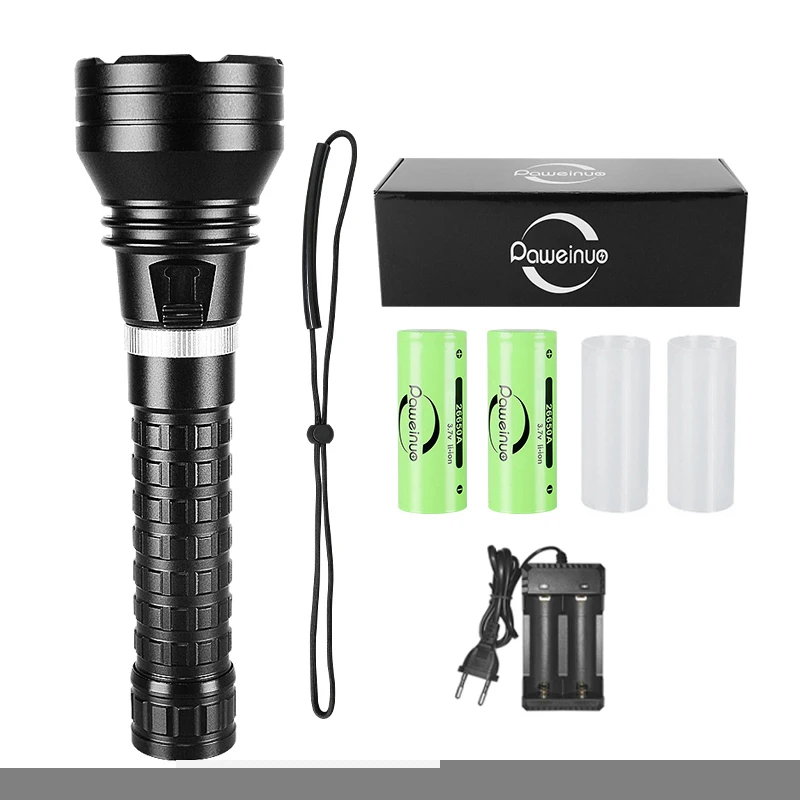 XHP160 Profession Diving Flashlight Powerful Diving Torch 800M Underwater Lamp IPX8 Waterproof LED Flashlight Scuba Diving Light