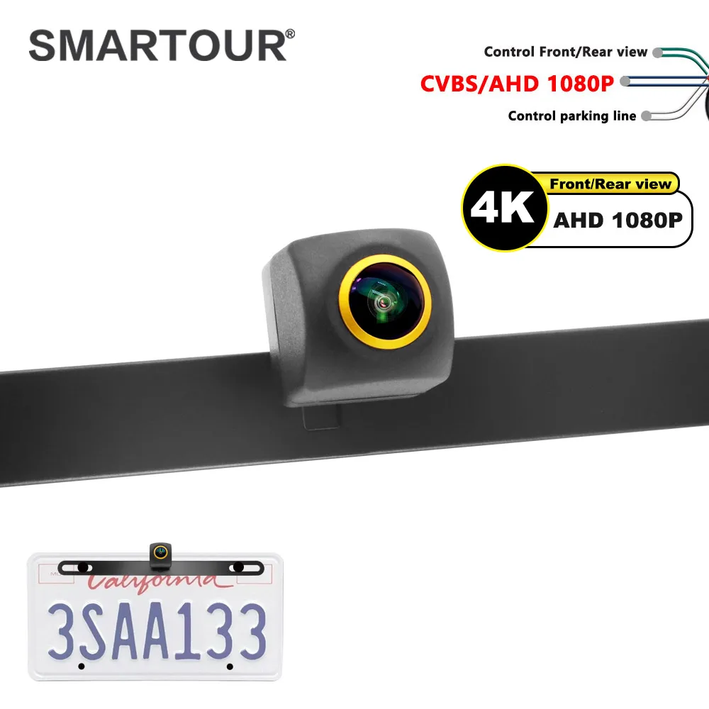 

AHD 1080P Car Rear View Camera License Plate Bracket Mirror Camera License Plate Frame Bracket HD Universal Car Accessories