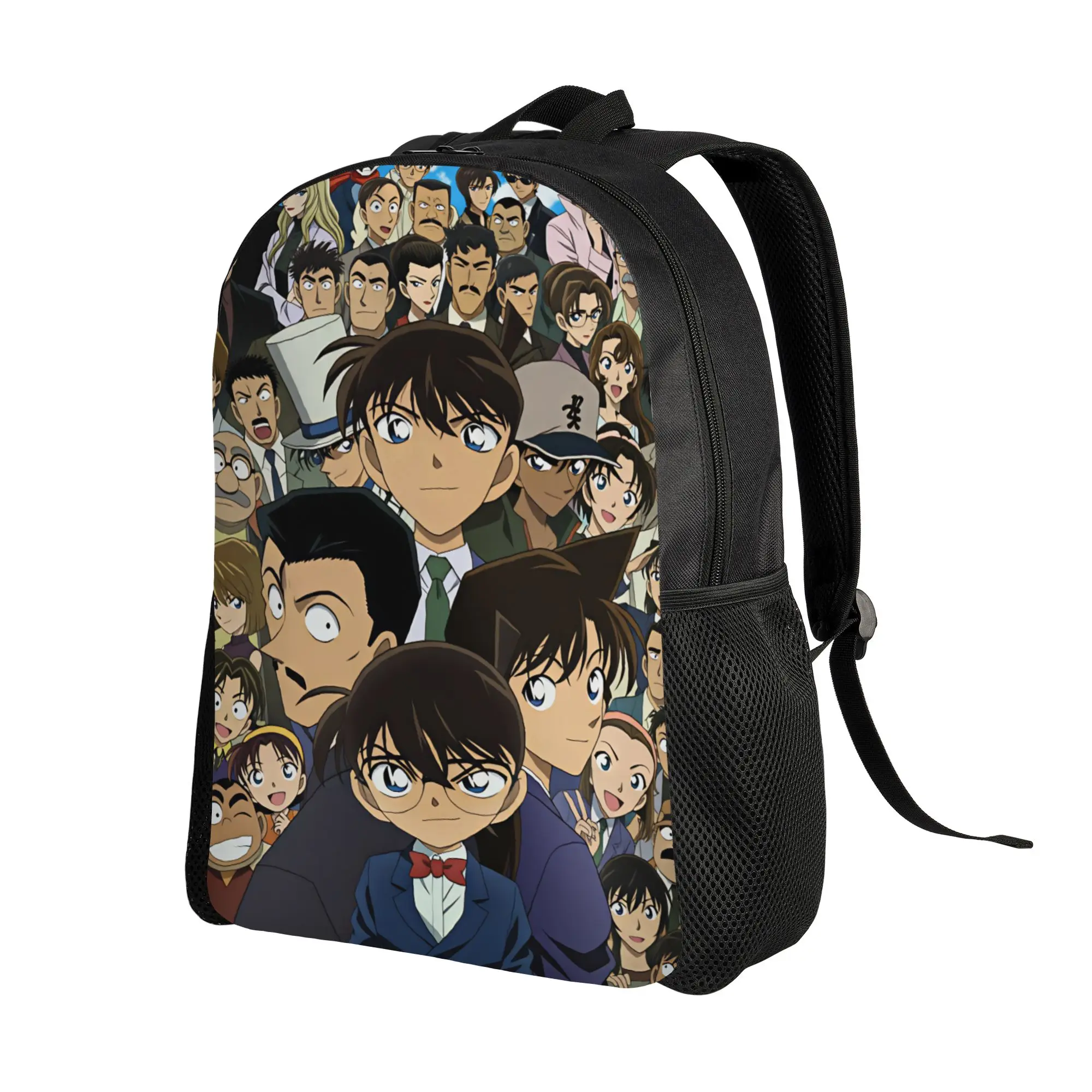 Detectives Conans Backpack  Sport Backpacks Student Unisex Designer Big School Bags Kawaii Rucksack