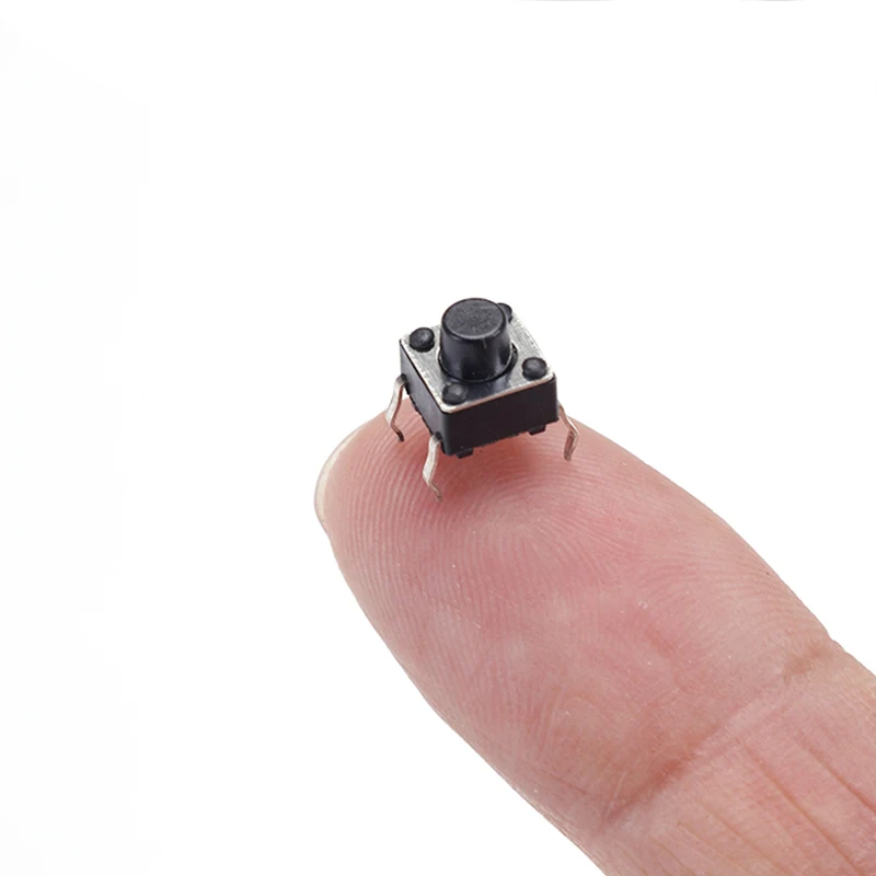 50pcs Micro Momentary Tactile Switch 6X6 12V 4PIN DIP Push Button Pack Various Sizes 4.3-15MM for Electronics
