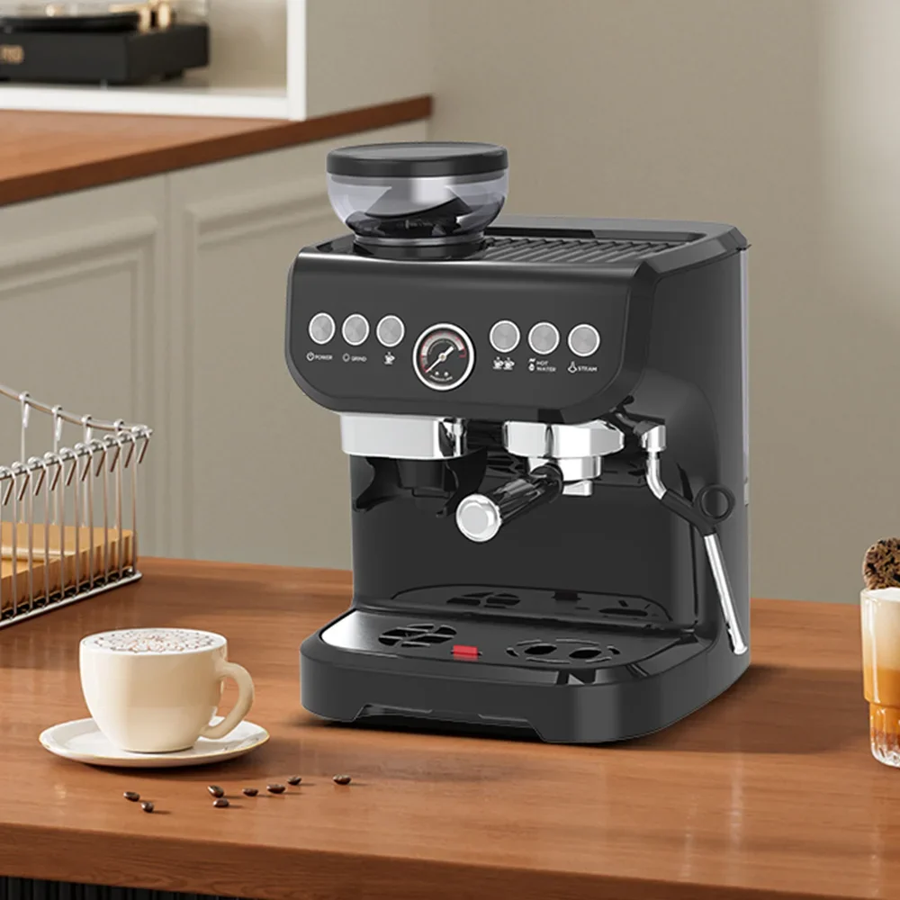 15 Bar Professional Home Automatic 3 In 1 Cafetera Cappuccino Commercial Coffee Maker/espresso Machine With Grinder