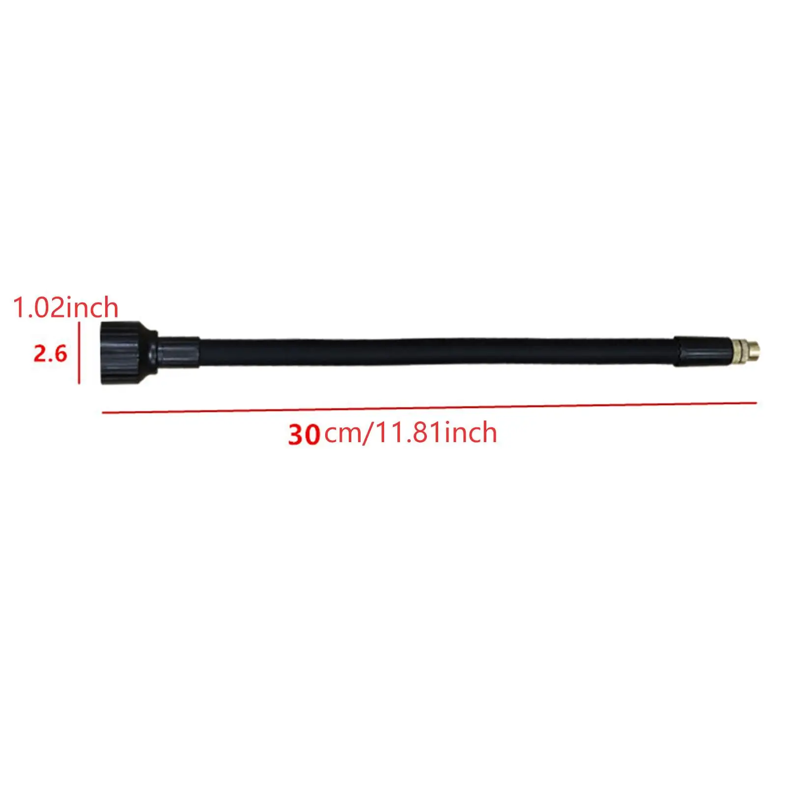 Sprayer Extension Wand 30cm Flexible Rod Copper Tip for Electric Sprayer Manual Watering and Cleaning