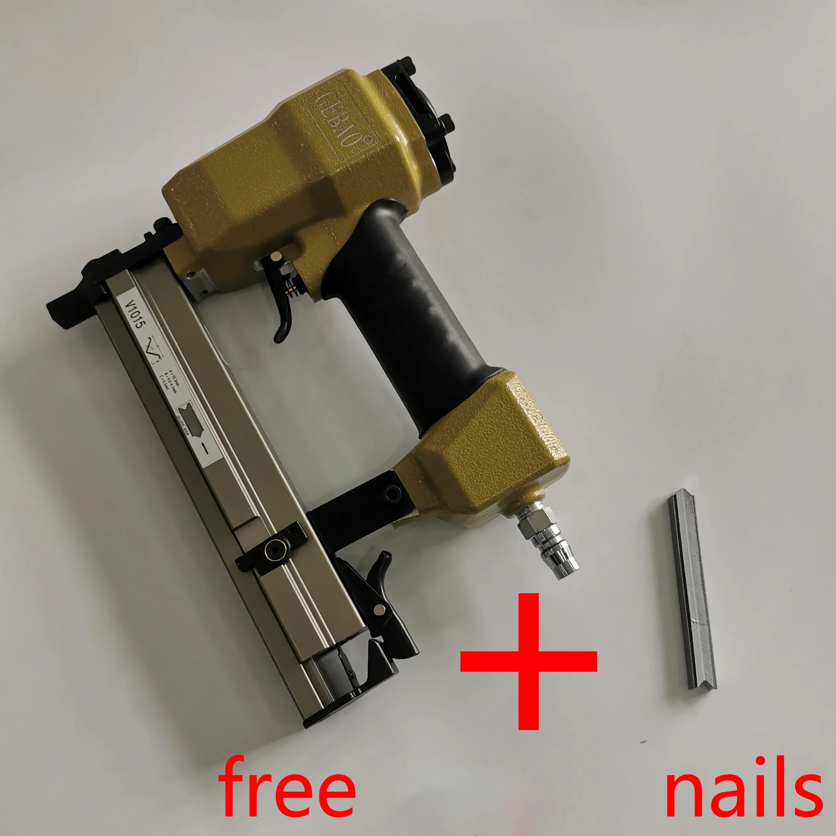 

Pneumatic V-Nailer V1015 | Picture Frame Joining Gun Air Powered V Nailer Tool for Woodworking