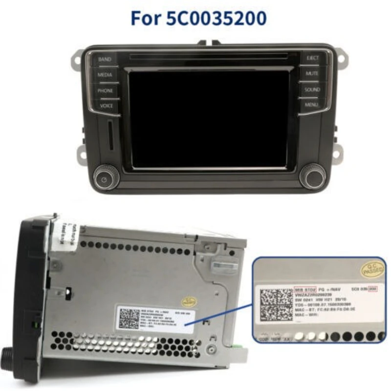 

For VOLKSWAGEN MIB200 682 CC Passat Charon Central Control Screen Touch LCD Screen TDO-WVGA0633F00039/TDO-WVGA0633F00