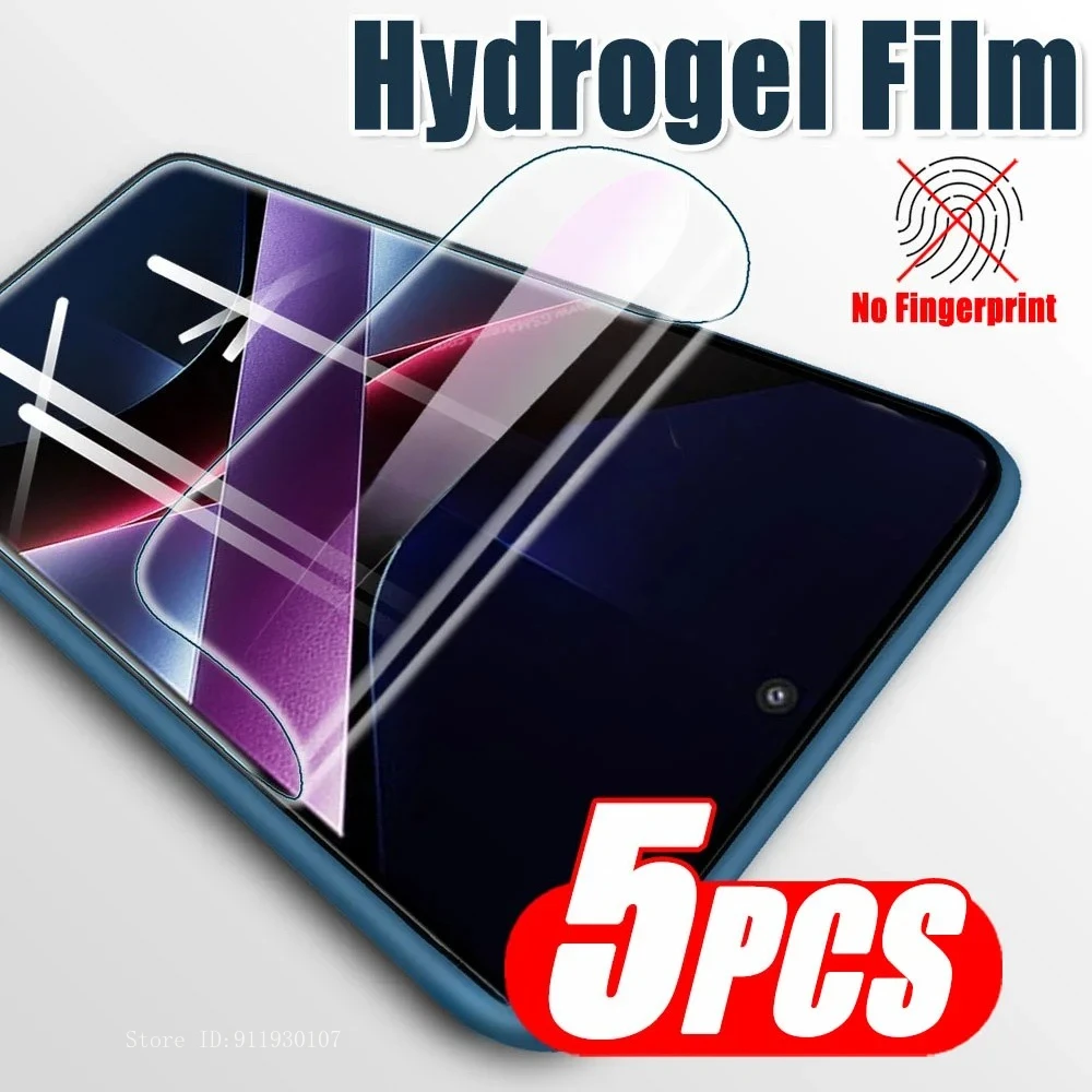 5PCS Hydrogel Film für Xiaomi Poco F7 X7 X6 X5 X4 Pro Screen Protector für Xiaomi Poco X5Pro 7Pro 6Pro 4Pro Telefon Schutz