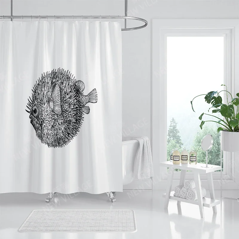 Waterproof fabric shower curtain Bathroom curtain accessories 180x200 Bath curtain for shower 240*200 nordic boho decor 240x200