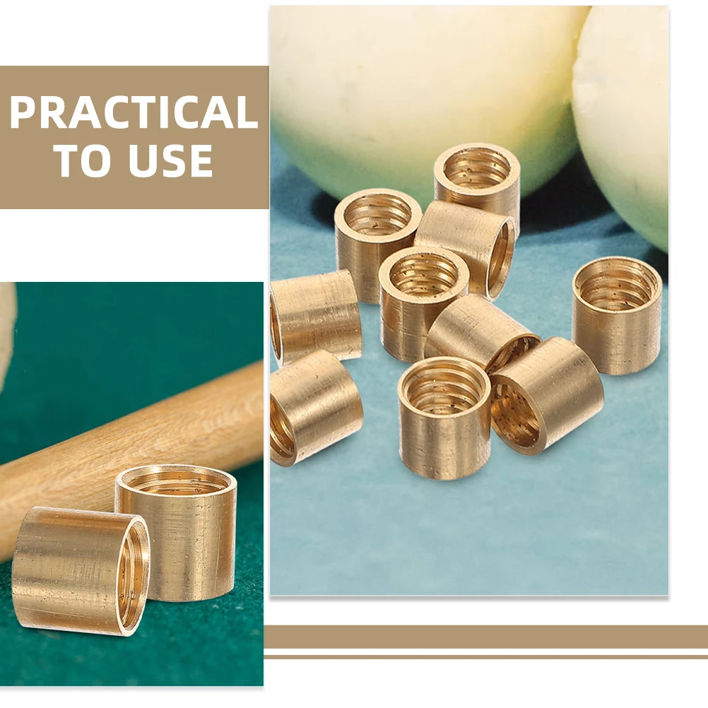 

Pool Cue Replacement Ferrules Copper Hoop Snooker Parts Accessories Billiard Snooker Cue Repair Kit Supplies Pool Table Games