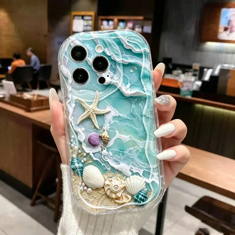 Marine Organism Shell Clear Phone Case For Xiaomi 11 12 Lite 12T POCO F3 X3 M3 M4 F4 M6 Pro X4 NFC GT Silicone Cover