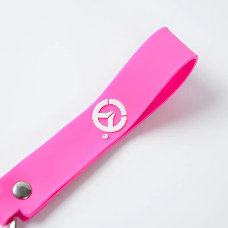 Blizzard Overwatch D Va Metal Keychain Pink Rabbit Head Pendant Official Merchandise Wrist Strap Key Accessory For Game Fans view 5