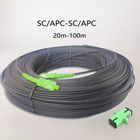 SC/APC-SC/APC Outdoor Drop Fiber Optic Cable 20M/30M/40M FTTH Single Mode Single Optical Fiber Connectors