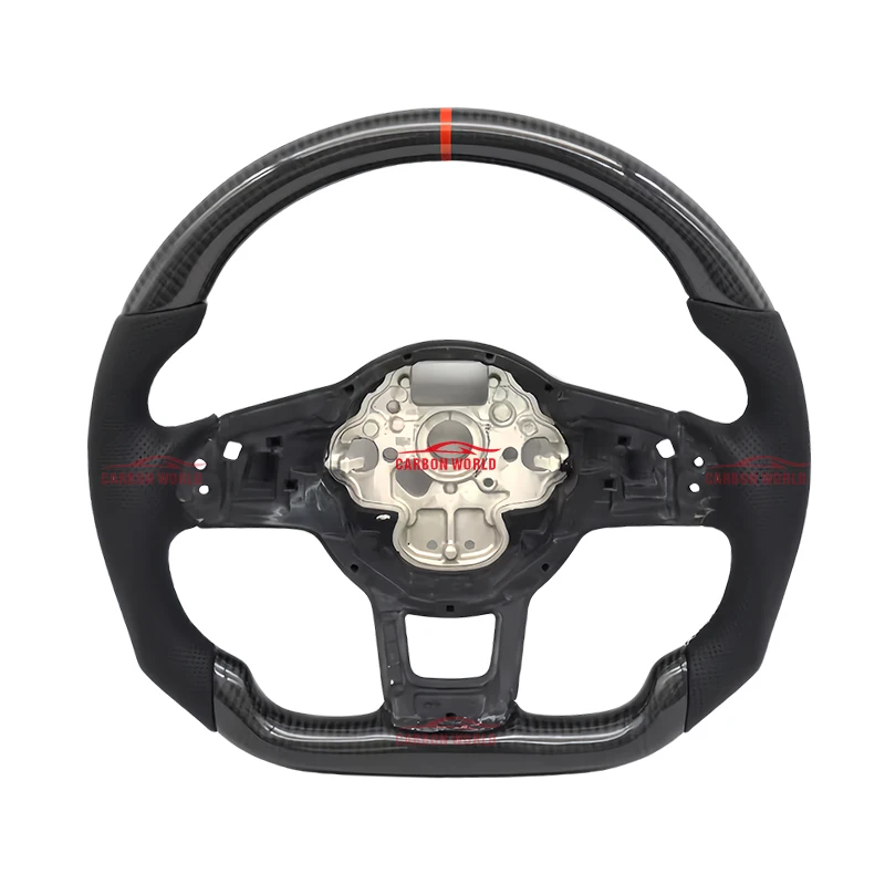 

Carbon Fiber Steering Wheel leather Alcantara For Volkswagen Golf 7 7.5 GTI GTD GTE R 2012-2020 DSG Polo GTI Tiguan Passat