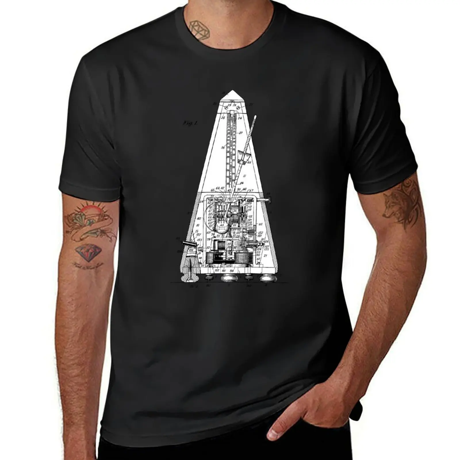 United States Office Patent - Electric Metronome E.K.Adams T-Shirt graphics sublime mens plain t shirts