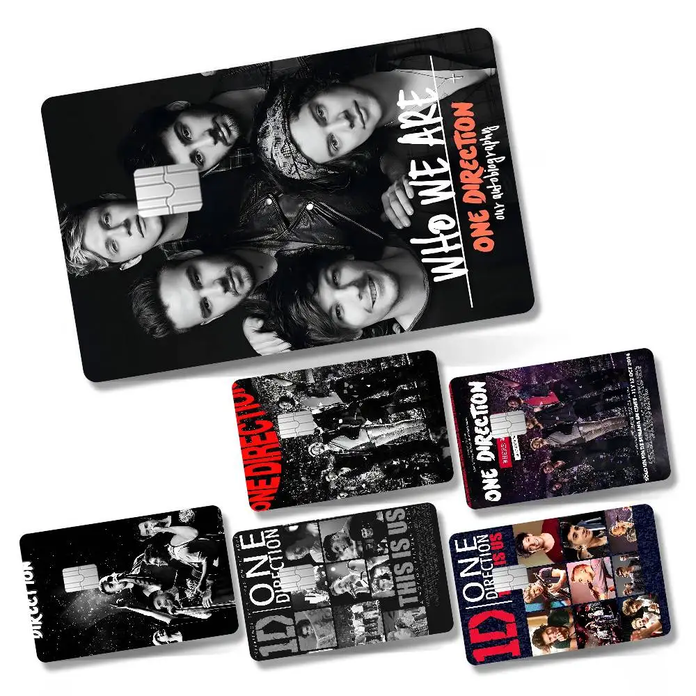 Band One D-Direction Anime 4pcs 1Set Film Skin Sticker Tape For Bank Credit Debit Card