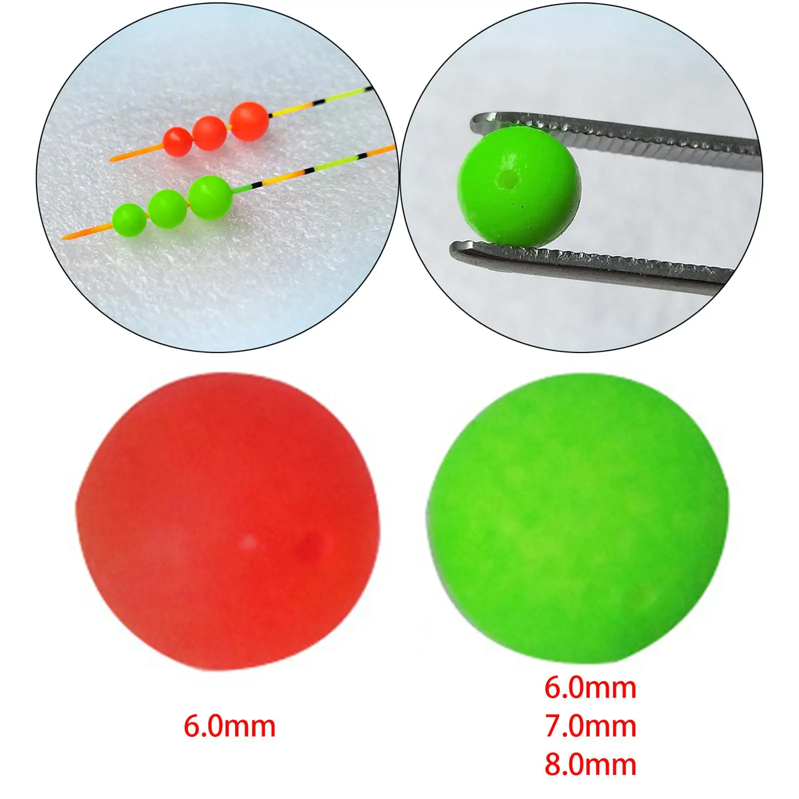 100 Pieces Portable Fishing Indicator Ball Bobber Fishing Tackle Tool Bite