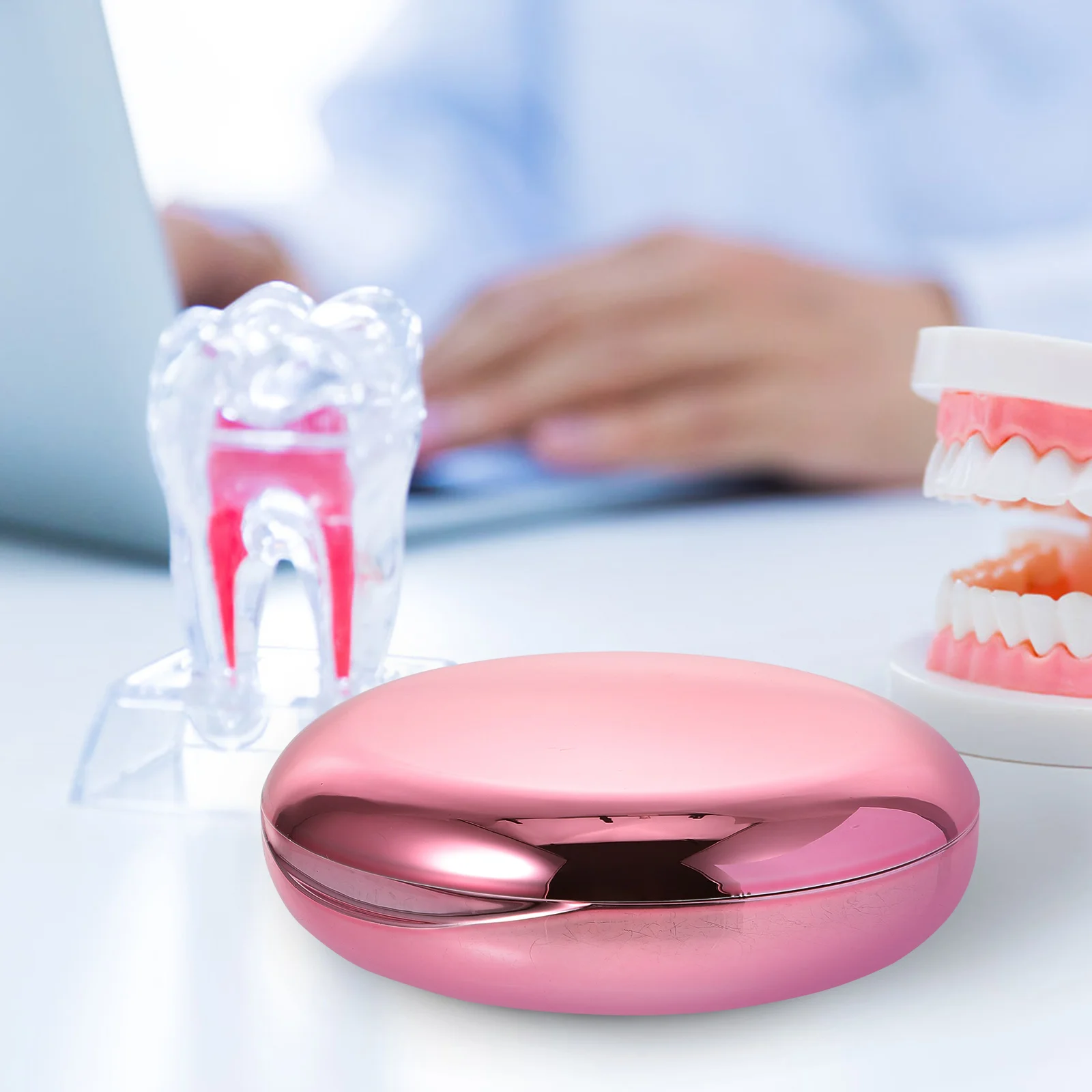 

Denture Case thodontic Retainer Box Mini Container for Braces False Portable ABS PC Storage Solution
