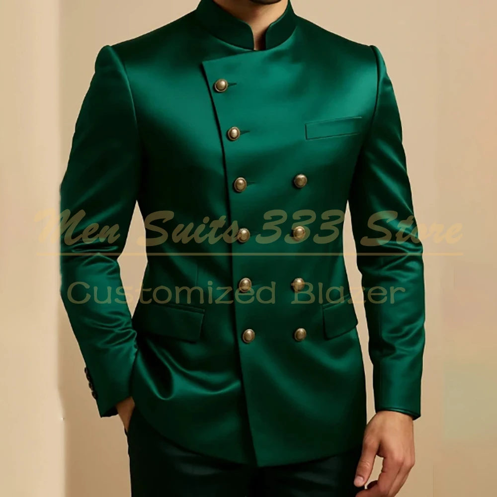 

Bespoke Men's Suits Formal Double Breasted Slim Fit Male Clothing Daily 2 Piece Jacket Pants Full Sets Fashion Wedding Outfits