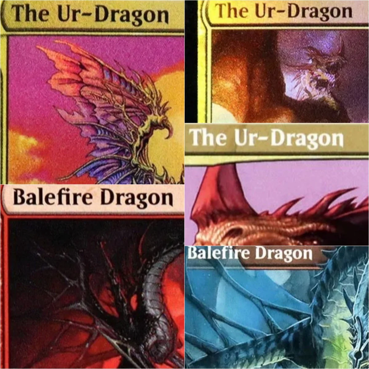 

“Ur-Dragon/Balefire Dragon” TCG Magical Proxy Cards Game Quality Proxy Gathering Board Playing Game Trading Cards