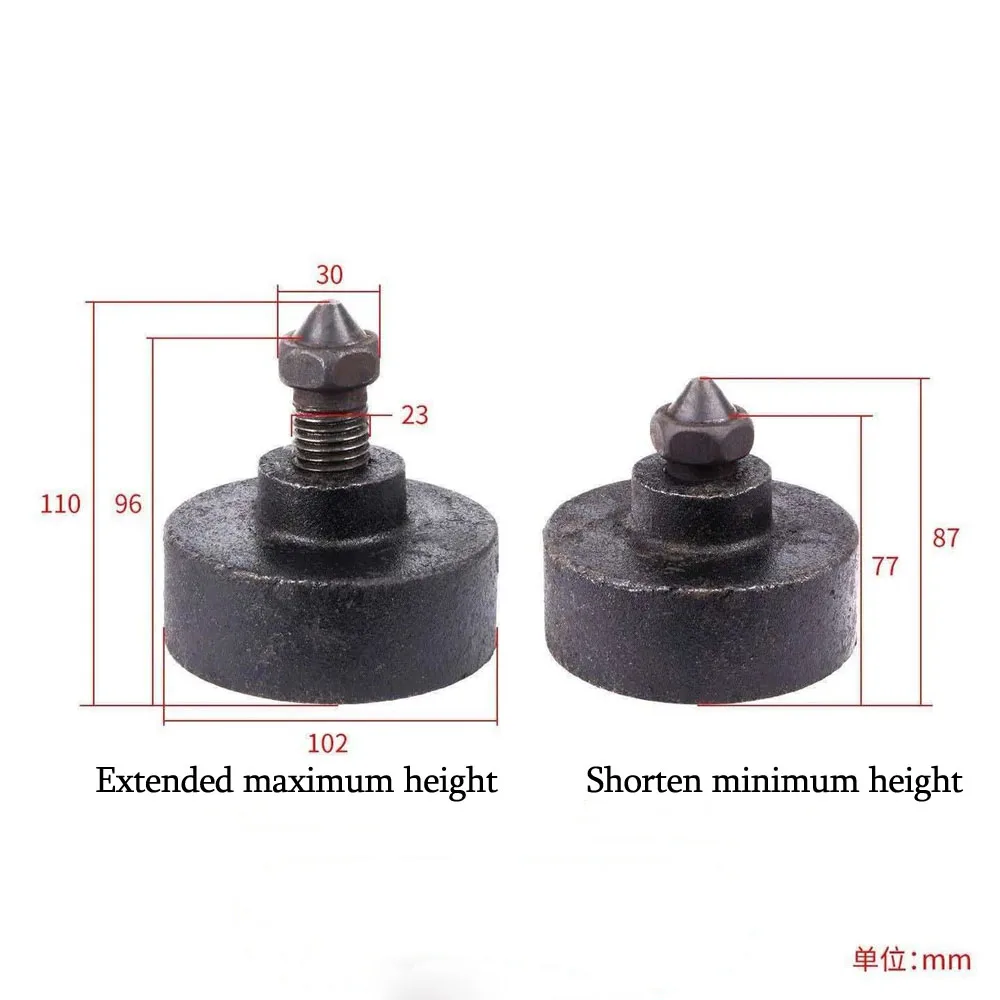 Wire cutting accessories machine tool foot pads increased diameter 100 thread 23 conical or cylindrical